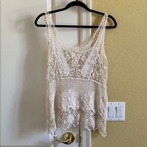 Knit lace top
